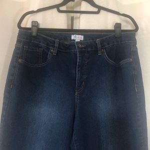 Denim & Co Straight leg Blue Jeans